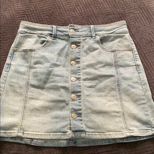 american eagle jean skirt